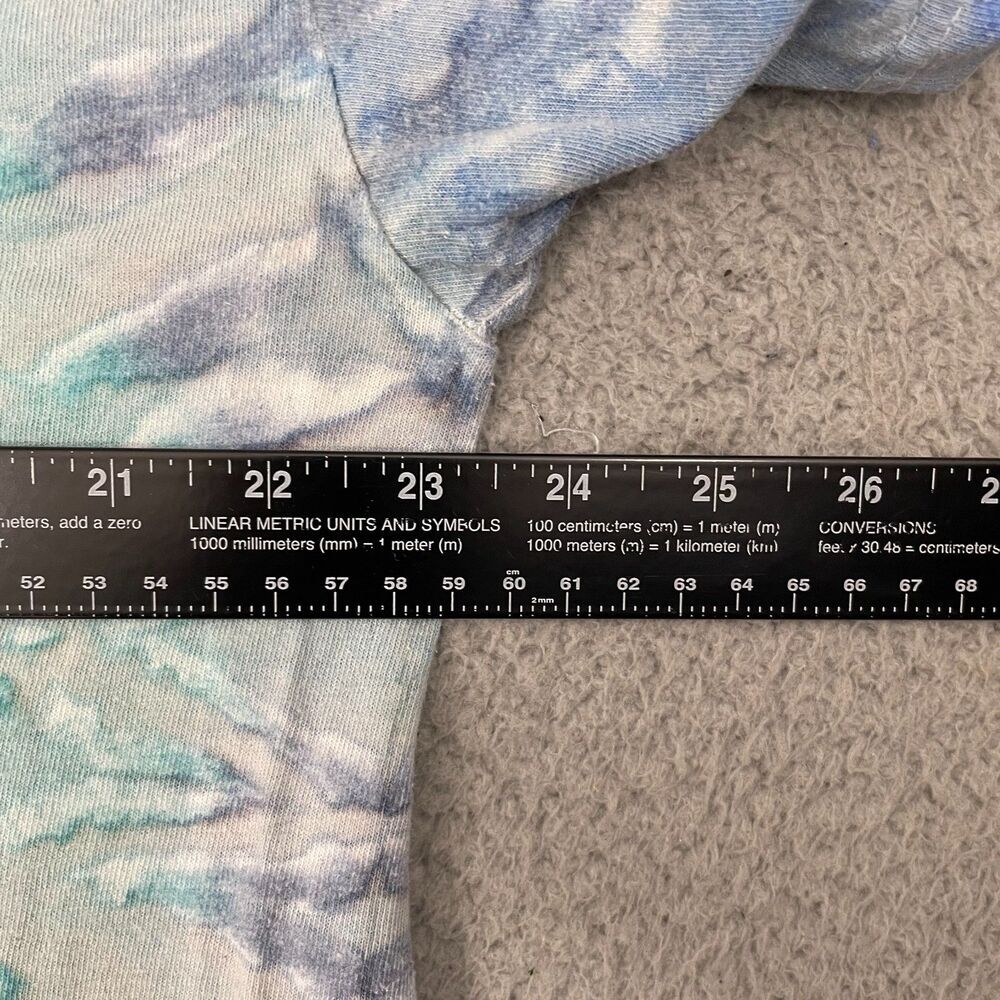 Custom Colortone Tie-Dye T-Shirt XL Blue Spiral Cotton Short Sleeve - Picture 6 of 8